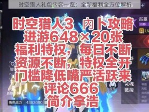 时空猎人礼包内容一览：全新福利全方位解析