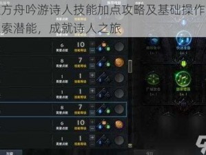 命运方舟吟游诗人技能加点攻略及基础操作讲解：探索潜能，成就诗人之旅