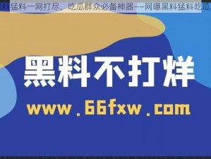 黑料猛料一网打尽，吃瓜群众必备神器——网曝黑料猛料吃瓜网