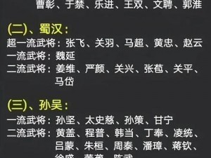 真三国无双霸武将风云排行：揭示最强战力排名榜单