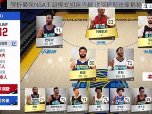 解析最强NBA王朝模式初建阵脚 攻略搭配攻略揭秘