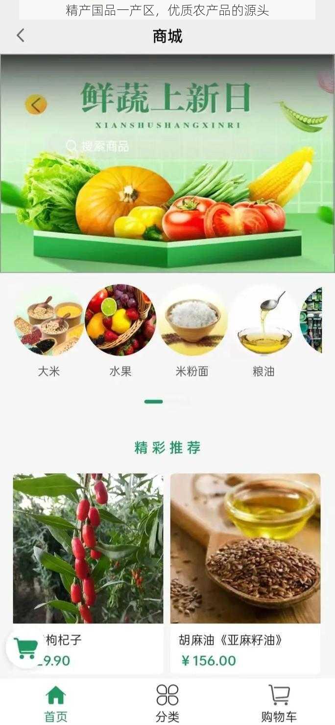 精产国品一产区，优质农产品的源头