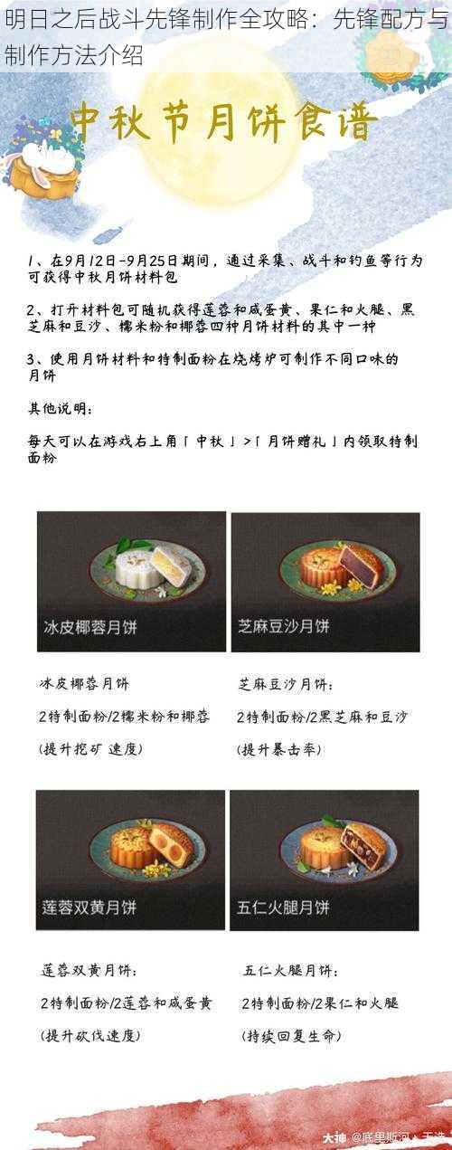 明日之后战斗先锋制作全攻略：先锋配方与制作方法介绍