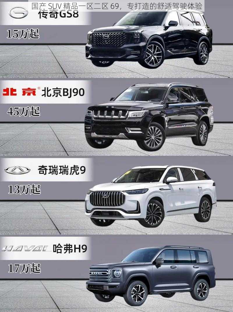 国产 SUV 精品一区二区 69，专打造的舒适驾驶体验