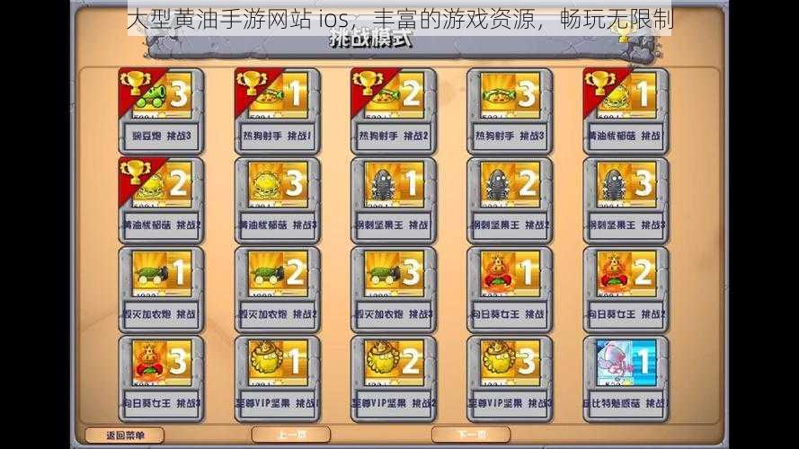 大型黄油手游网站 ios，丰富的游戏资源，畅玩无限制