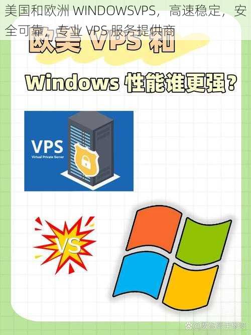 美国和欧洲 WINDOWSVPS，高速稳定，安全可靠，专业 VPS 服务提供商