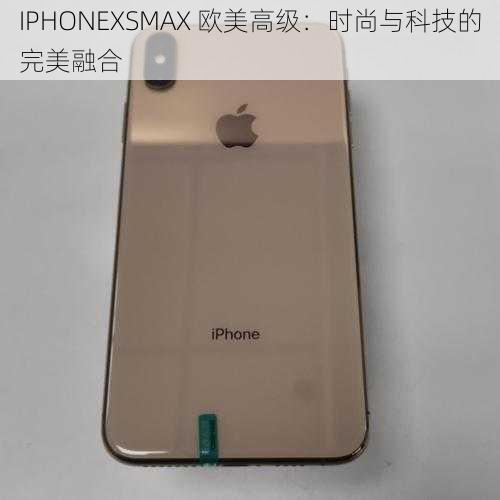 IPHONEXSMAX 欧美高级：时尚与科技的完美融合