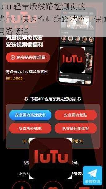 lutu 轻量版线路检测页的优点：快速检测线路状态，保障网络畅通