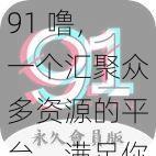 91 噜，一个汇聚众多资源的平台，满足你所有需求