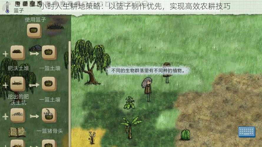 一小时人生耕地策略：以篮子制作优先，实现高效农耕技巧