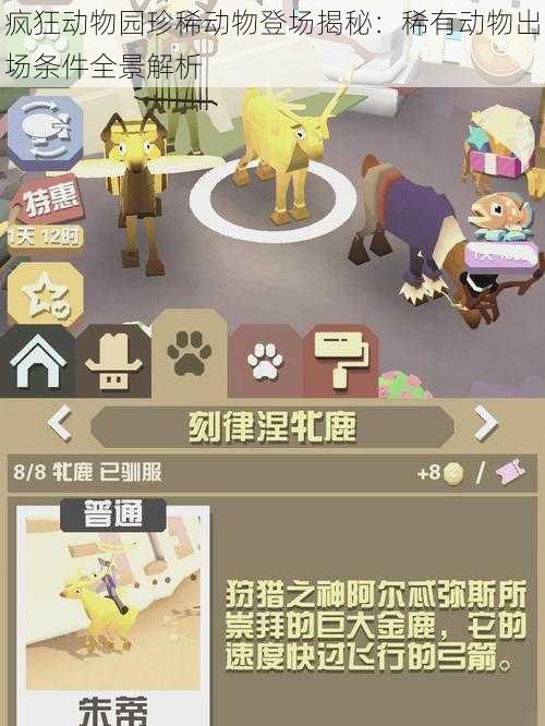 疯狂动物园珍稀动物登场揭秘：稀有动物出场条件全景解析