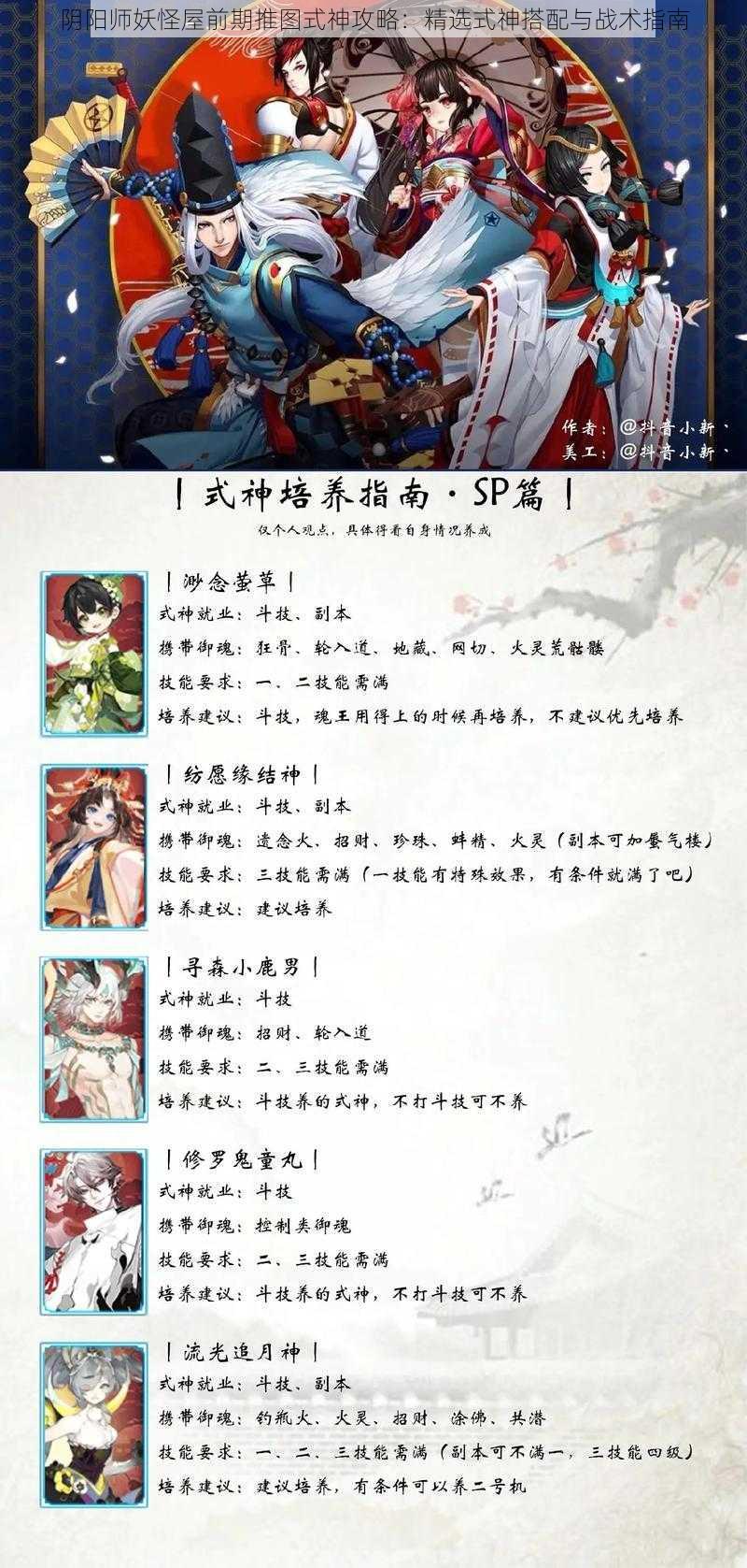 阴阳师妖怪屋前期推图式神攻略：精选式神搭配与战术指南